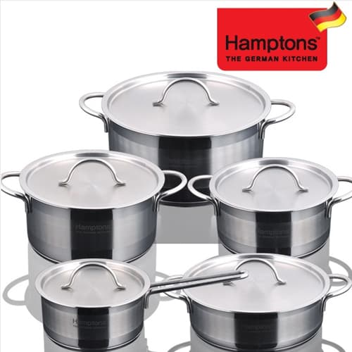 [Hamptons]독일 햄튼 소노 인덕션 5종세트(편수16cm+양수18cm+양수20cm+양수24cm+전골22cm)
