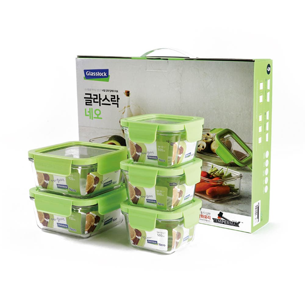 [글라스락] 네오 정사각 5조 A / RP732051N-XC