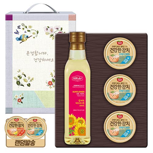 탑셰프페트해바라기유 동원참치3P(4종)