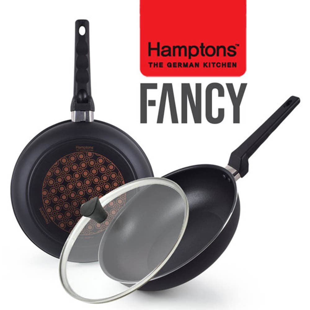 [Hamptons] 독일 햄튼 팬시 다이아몬드 5중코팅 후라이팬 28F+28W+28G 3종세트 HFF-8F8W8G