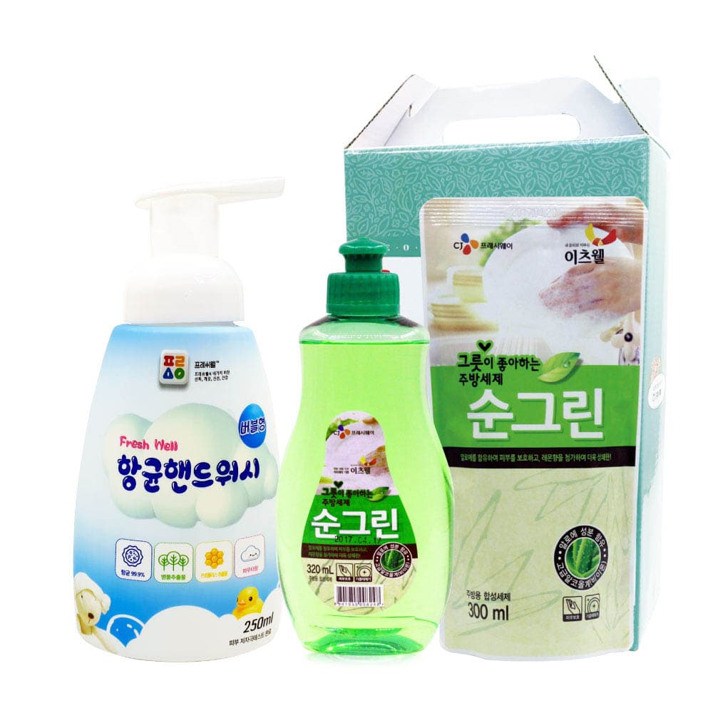 CJ순그린(320용기),순그린(리필),핸드워시 3종세트 01826