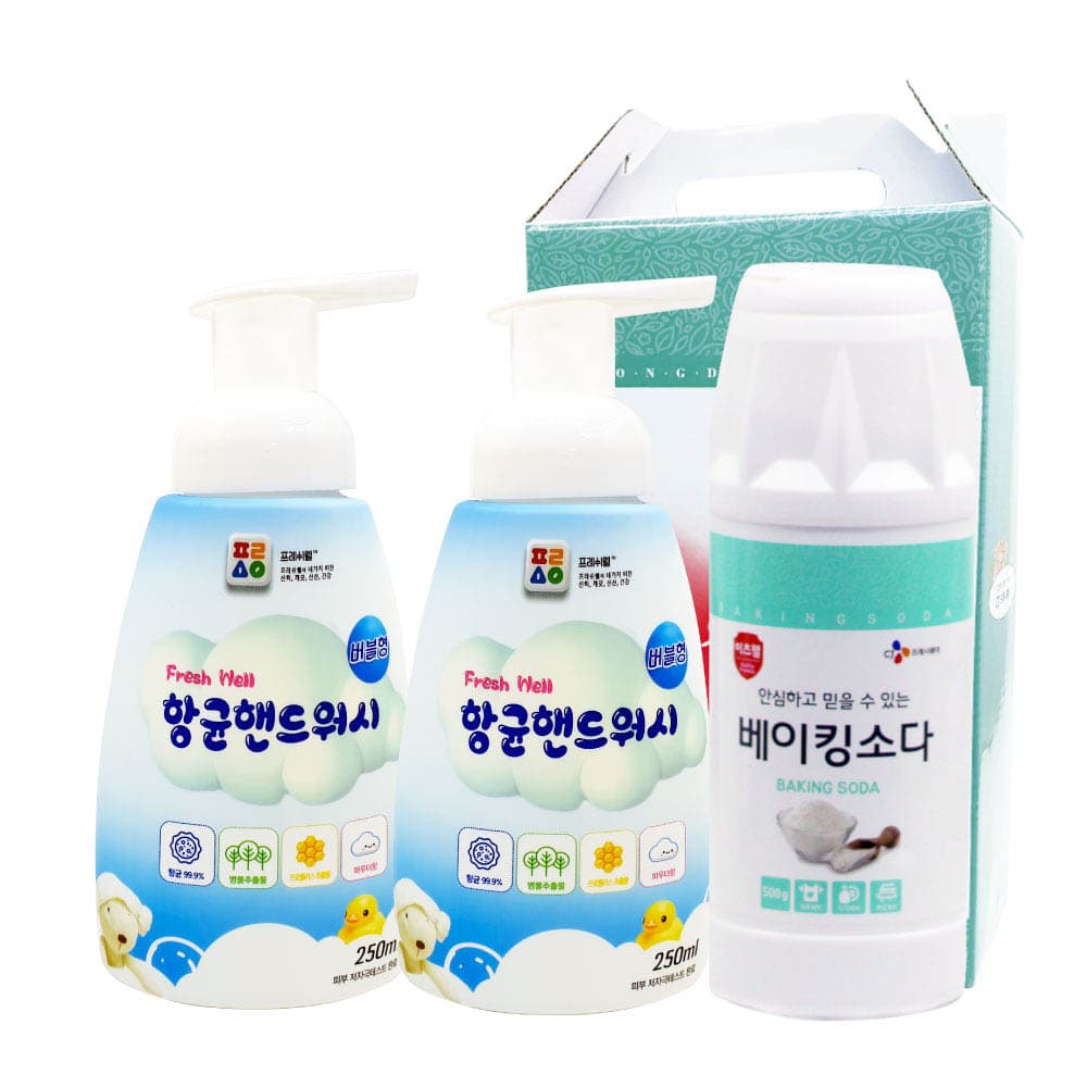 CJ베이킹소다(용기),핸드워시*2개 3종세트 01867
