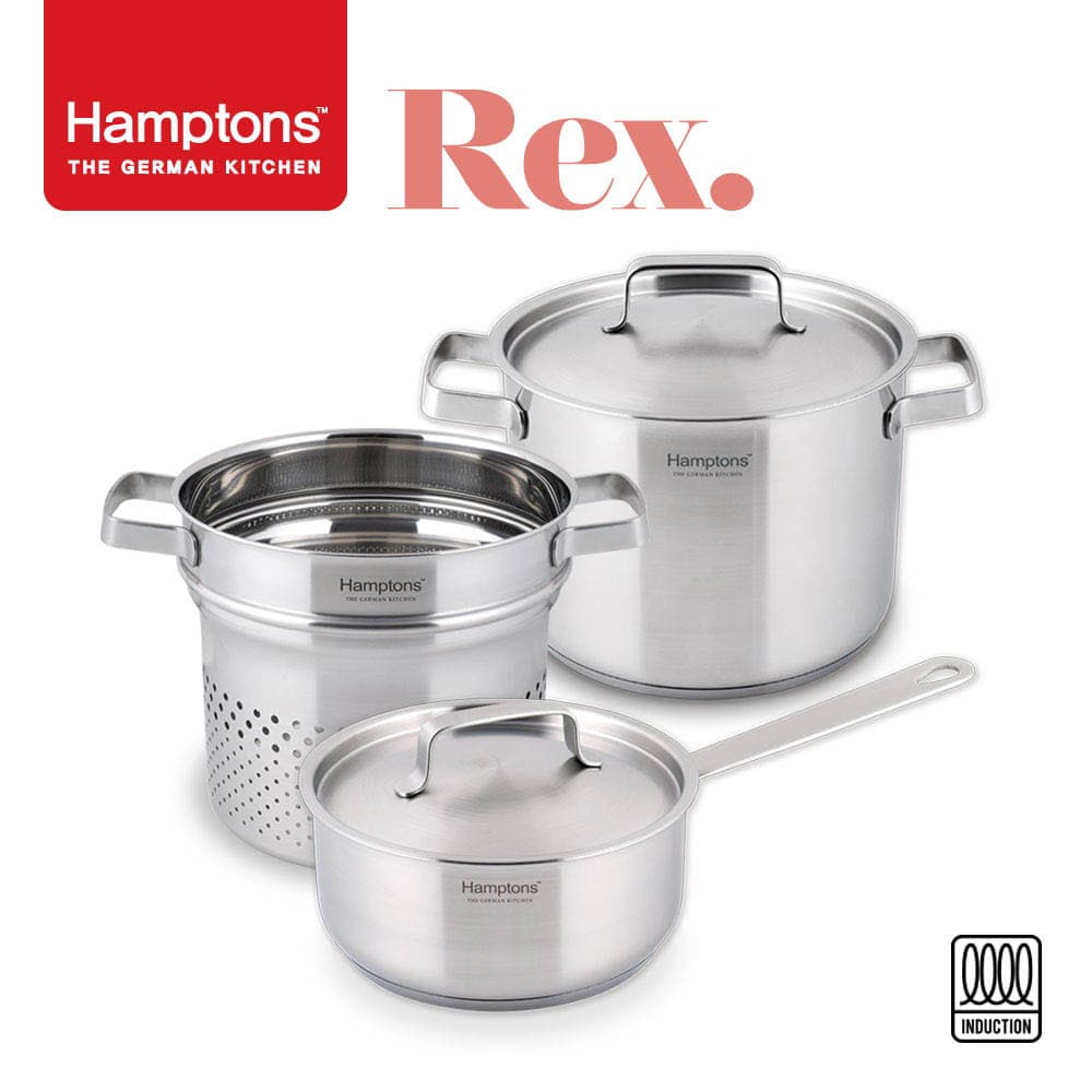 [Hamptons] 독일 햄튼 REX 3중 바닥 인덕션 냄비 2종C 5P