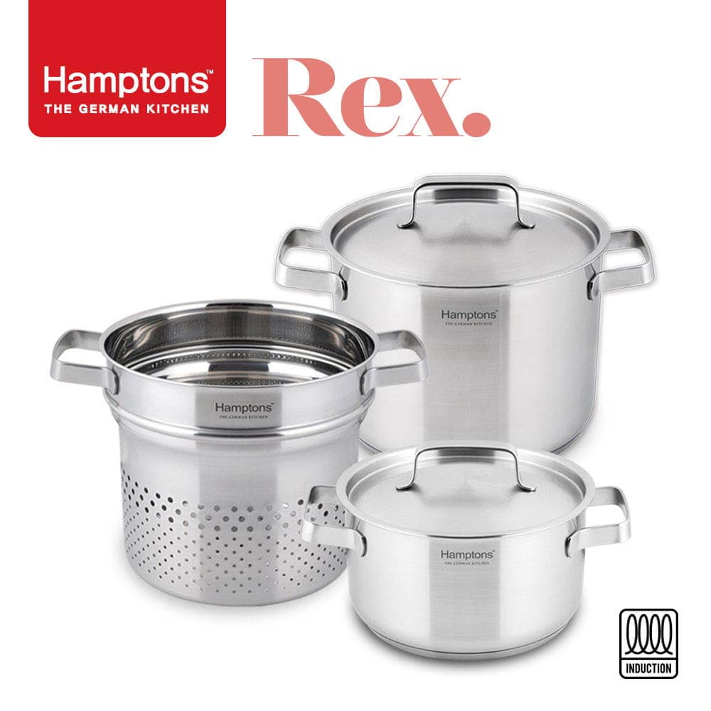 [Hamptons] 독일 햄튼 REX 3중 바닥 인덕션 냄비 2종D 5P