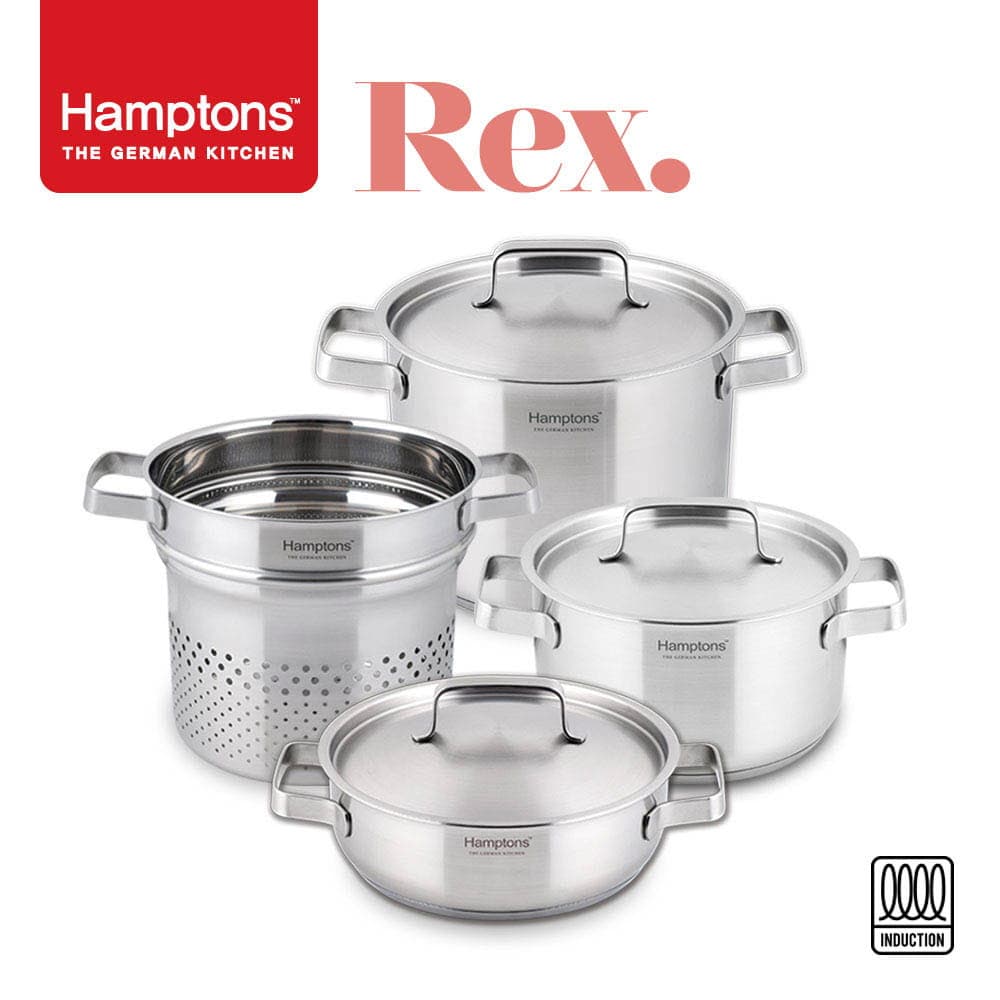 [Hamptons] 독일 햄튼 REX 3중 바닥 인덕션 냄비 3종B 7P
