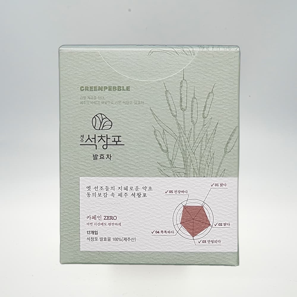 제주석창포 발효차 티백 박스 12개입