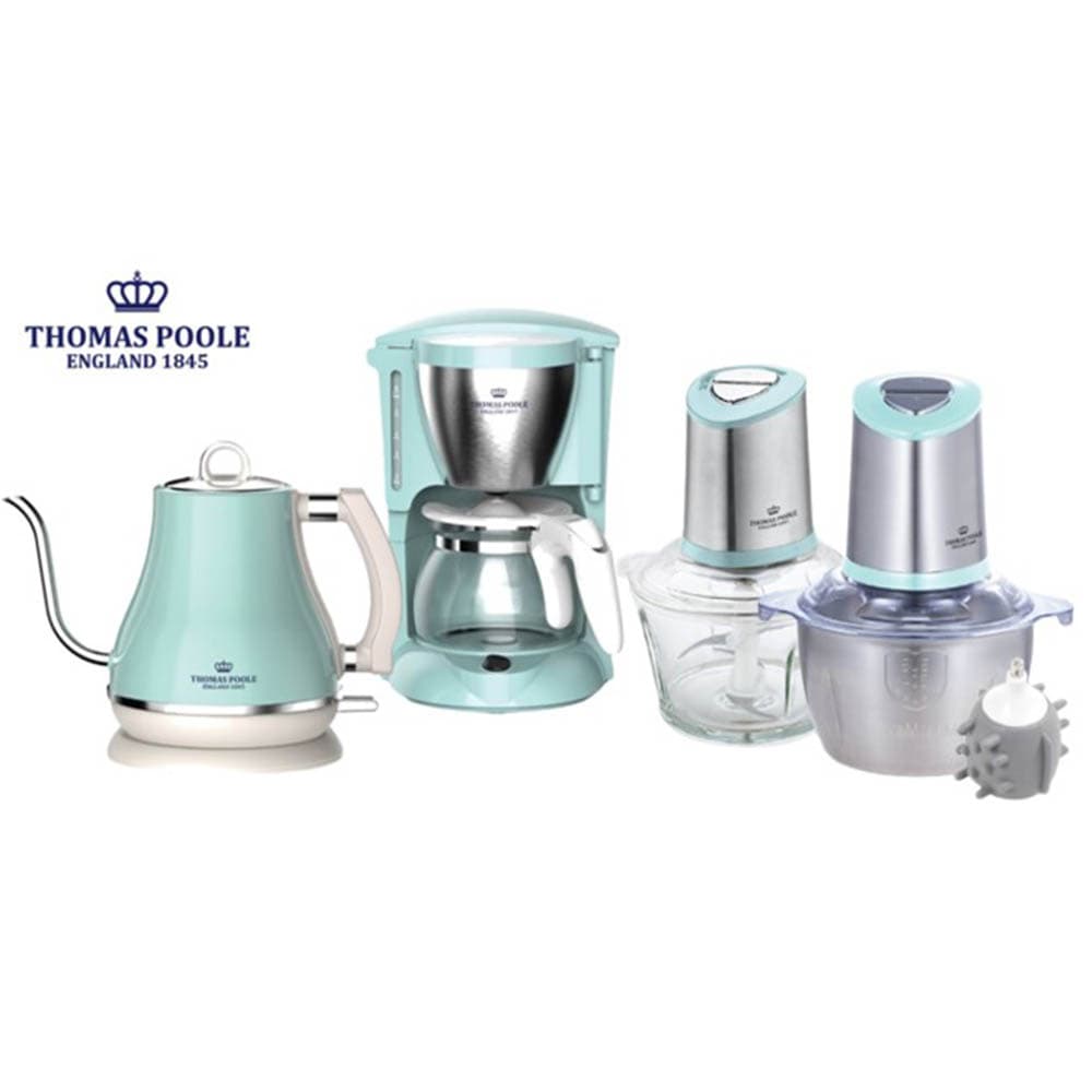 영국 토마스 풀 주방가전 3종 세트 (전기 드립포트 1.2L + 커피메이커 0.65L + 다지기세트 1.8L)
