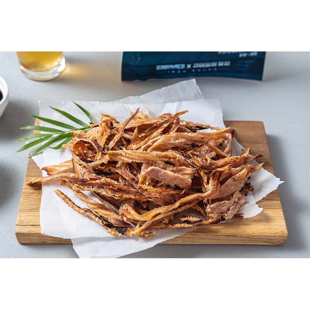 건미담푸드 두 번 구운 철판구이 오징어 200g