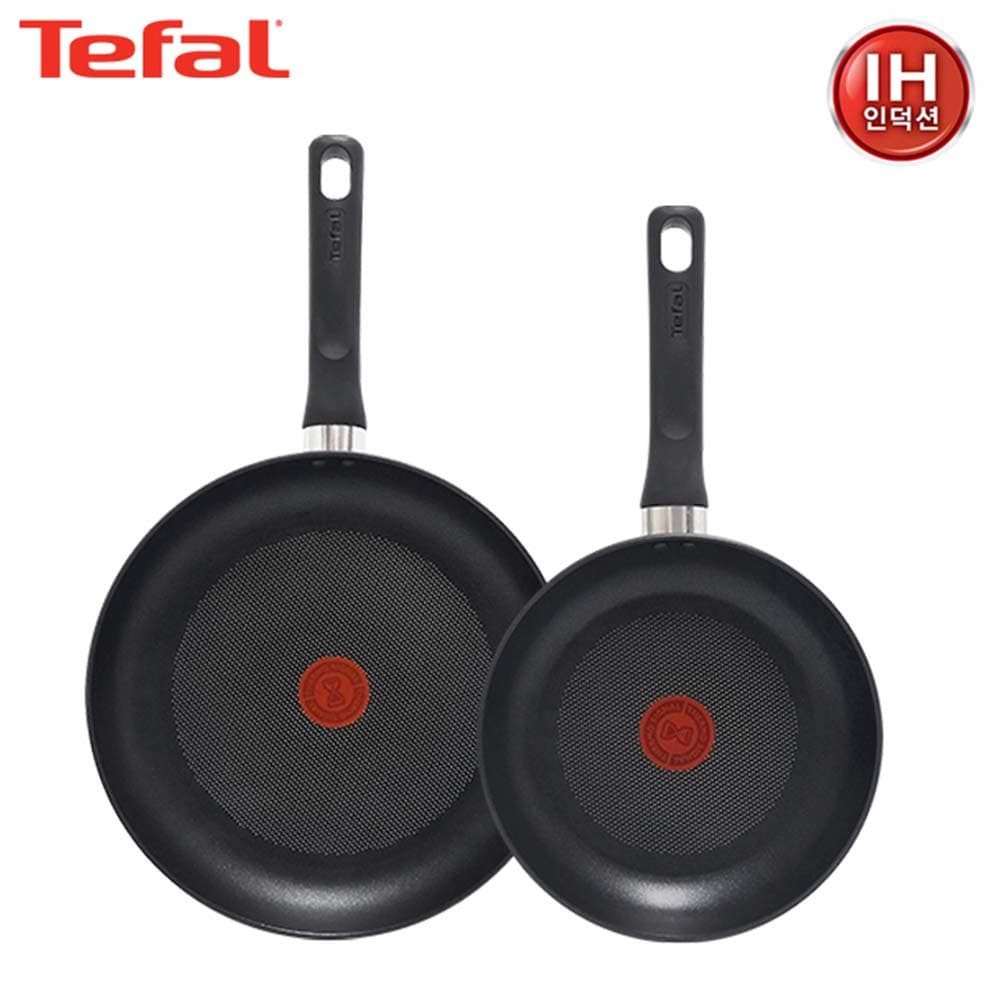테팔 인덕션 델리커시 티타늄 프라이팬 22cm+28cm TFC-ID28
