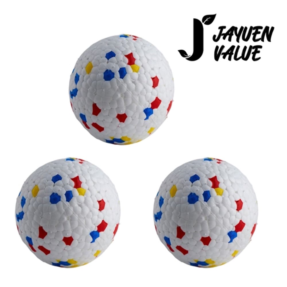 자연밸류 물고뜯고 노는 강아지 장난감공 3개입 JVM-PXM01