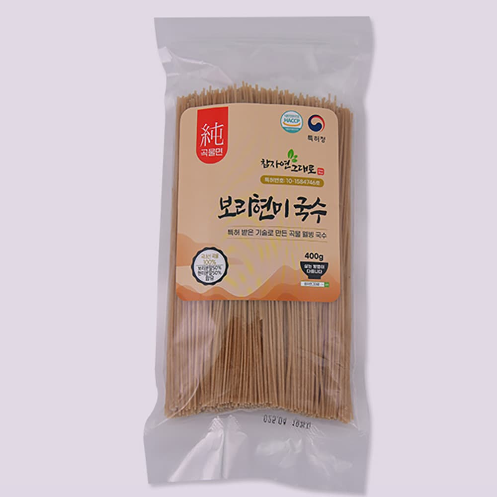 참자연그대로 100% 곡물국수 400g 보리현미