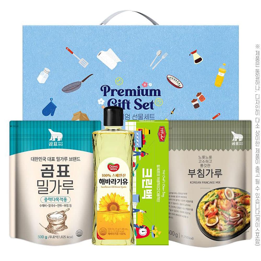 동원해바라기유 곰표밀가루 부침가루 크린백(4종)