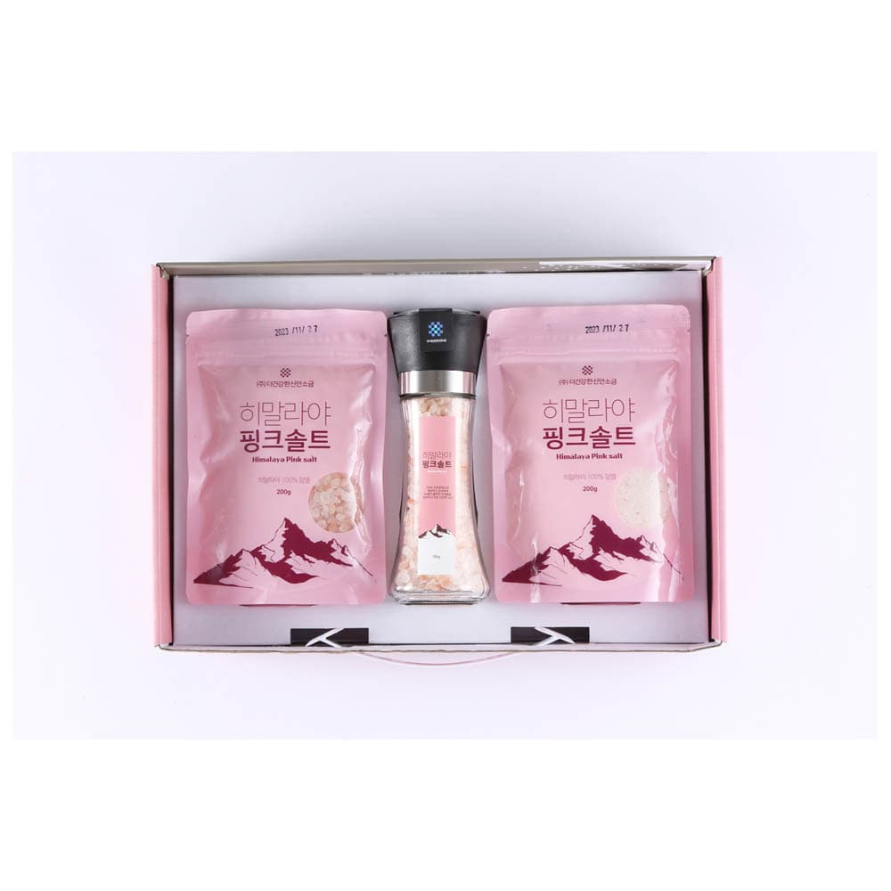 [더건강한신안소금] 히말라야 핑크솔트(간수제거) 풍성 핑크1호 PSET-4호