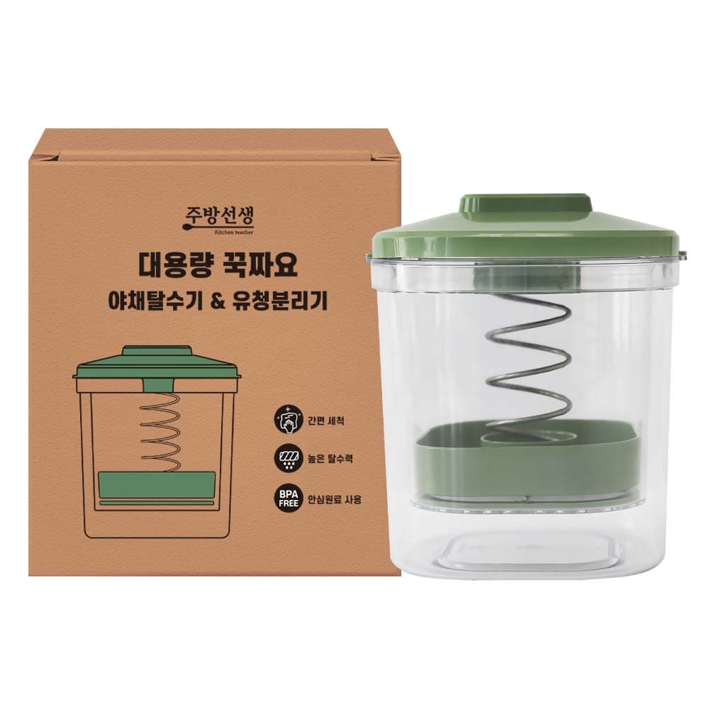 [주방선생] 대용량 꾹짜요 야채탈수기,유청분리기