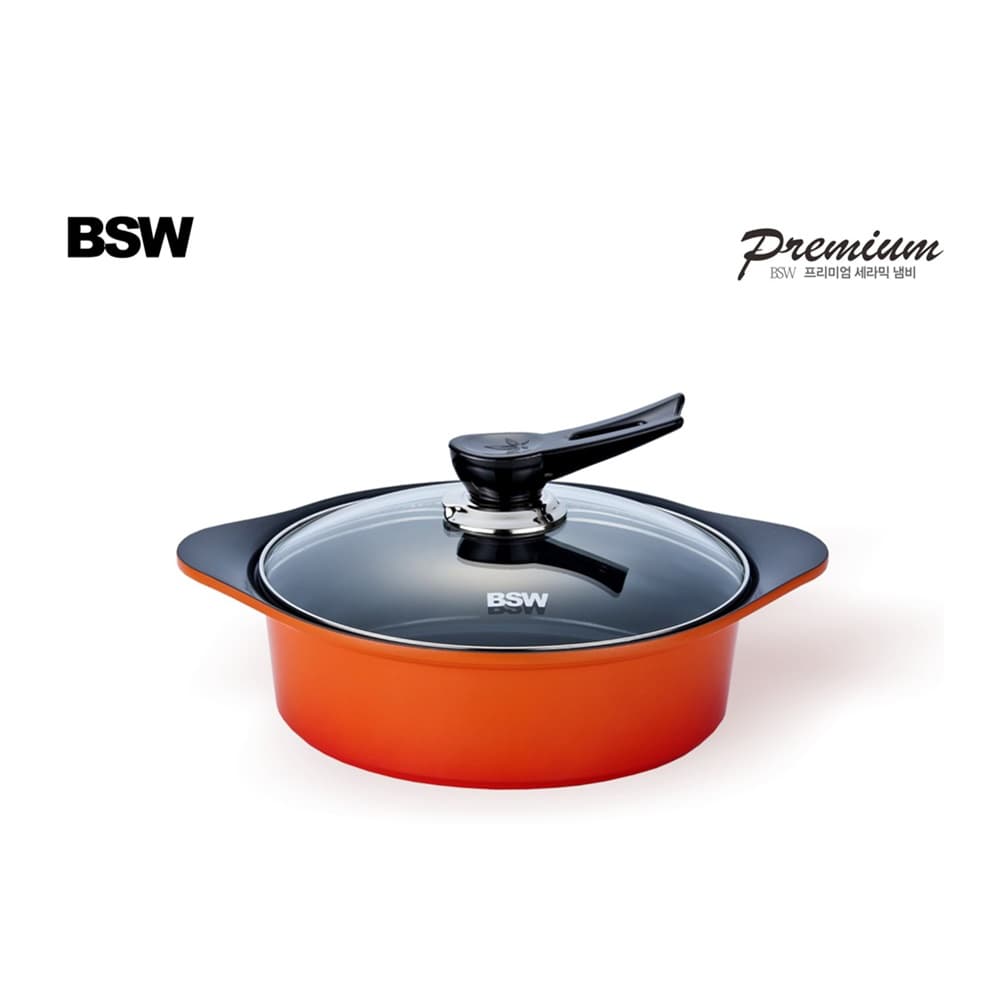BSW 프리미엄 세라믹 냄비 전골24cm