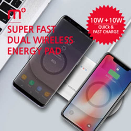 MPLUS 듀얼급속무선충전패드 스마트폰 충전기 MW-T200Q