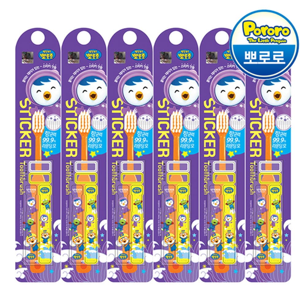 뽀로로 패티 스티커 칫솔 1p x 6개