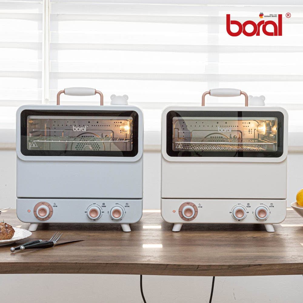 보랄 20L 스팀 에어프라이어오븐 BR-S1250AF (아이보리/파스텔블루 색상택일)