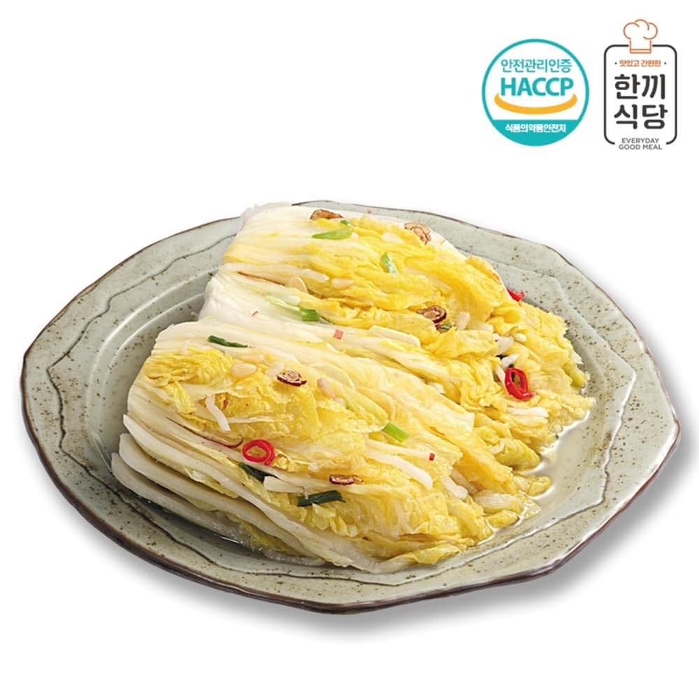 한끼식당 우리 농산물 100% 백김치1kg