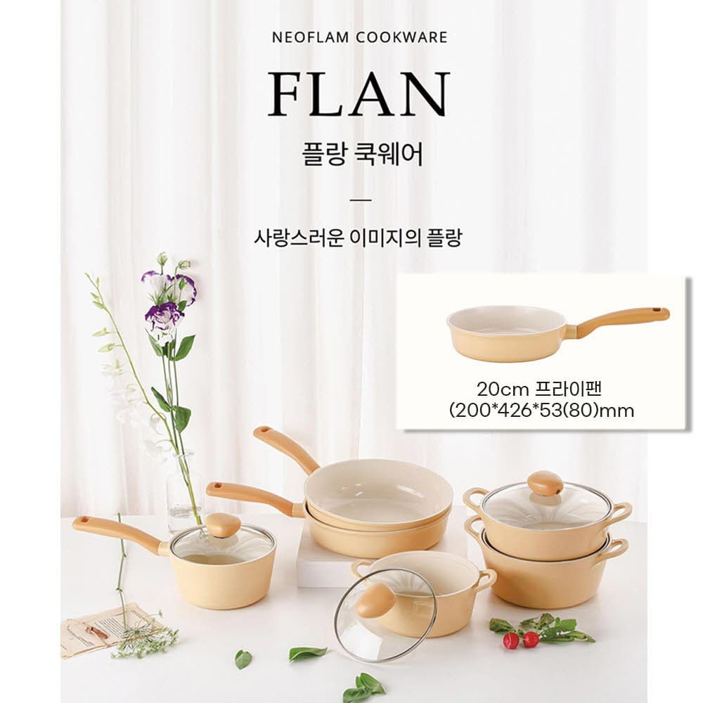 네오플램 플랑 IH 인덕션 후라이팬 20cm