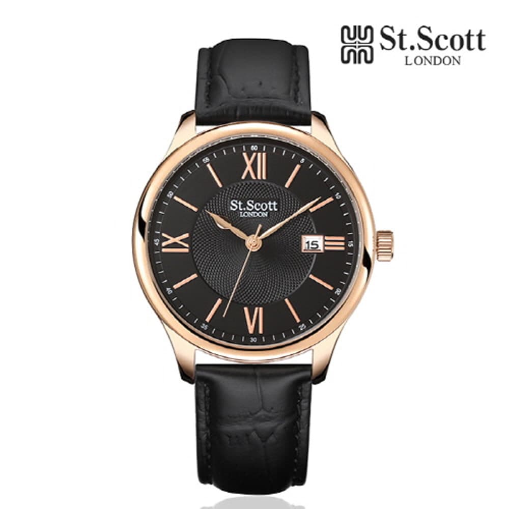 세인트스코트 남성 가죽 시계 ST5107L-RBB