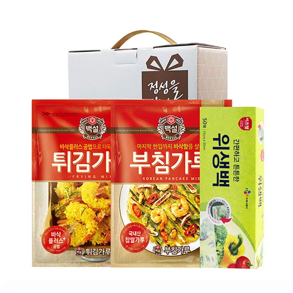 CJ부침가루,CJ튀김가루,CJ위생백(대)3종세트