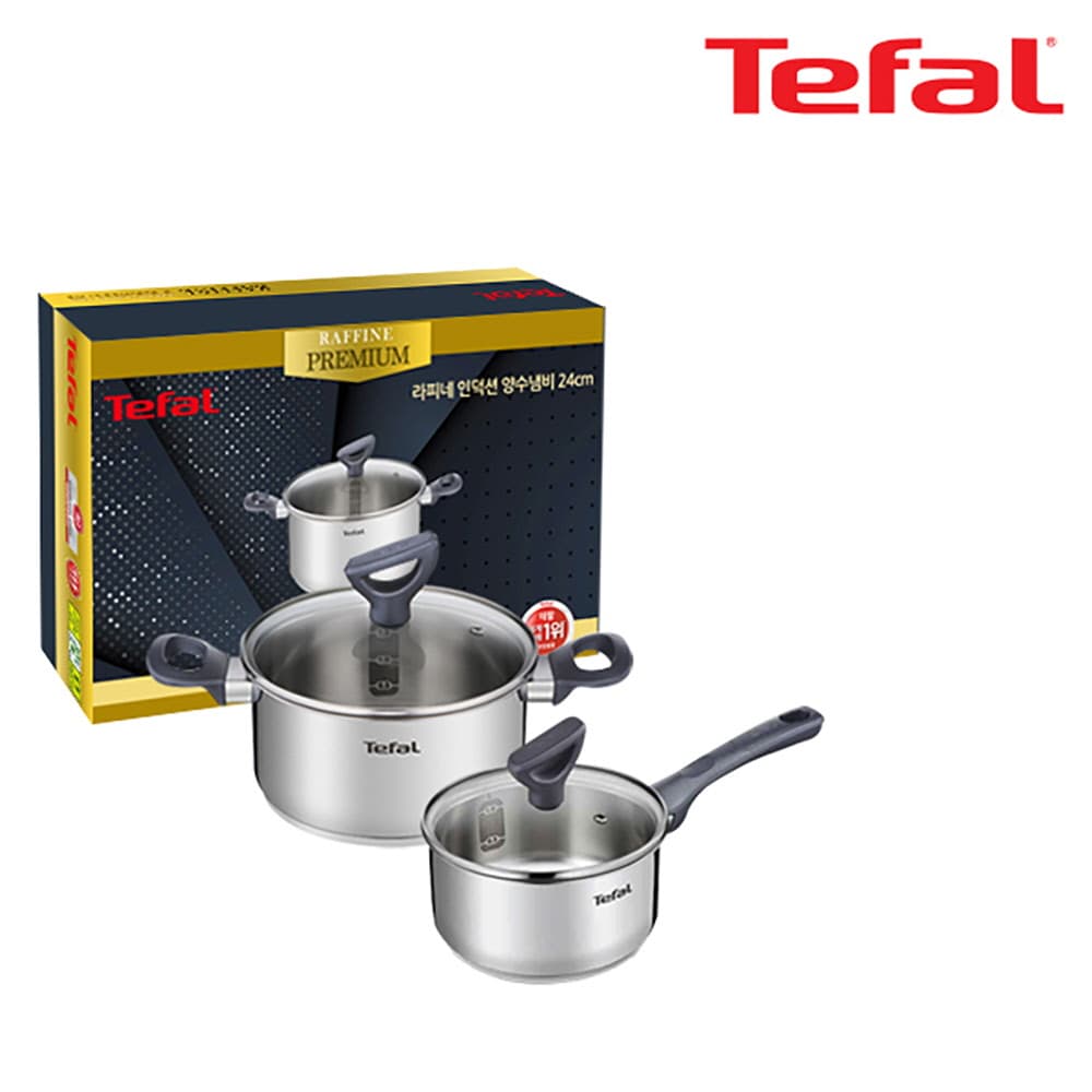 테팔 라피네 인덕션 프리미엄 냄비 편수 16cm+양수 18cm CT1-RNP1618