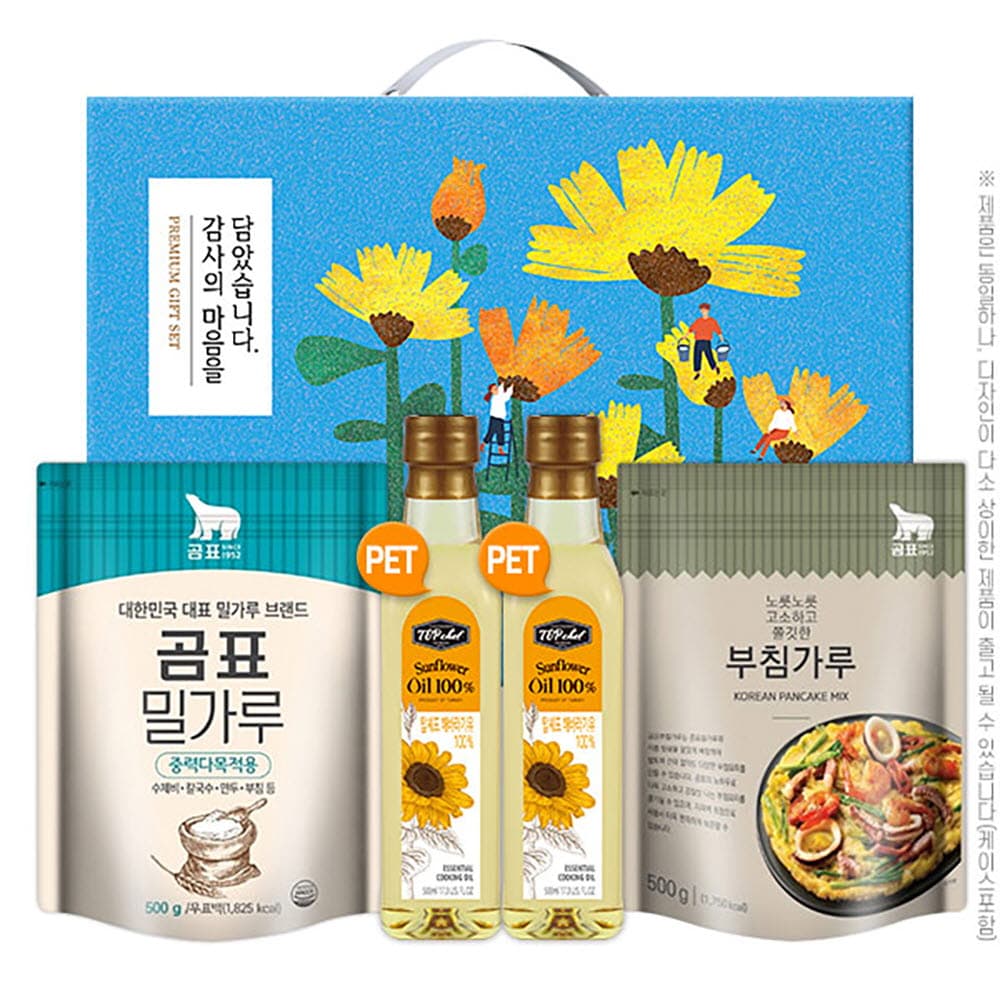 탑셰프페트해바라기유2P 곰표밀가루 부침가루(4종)