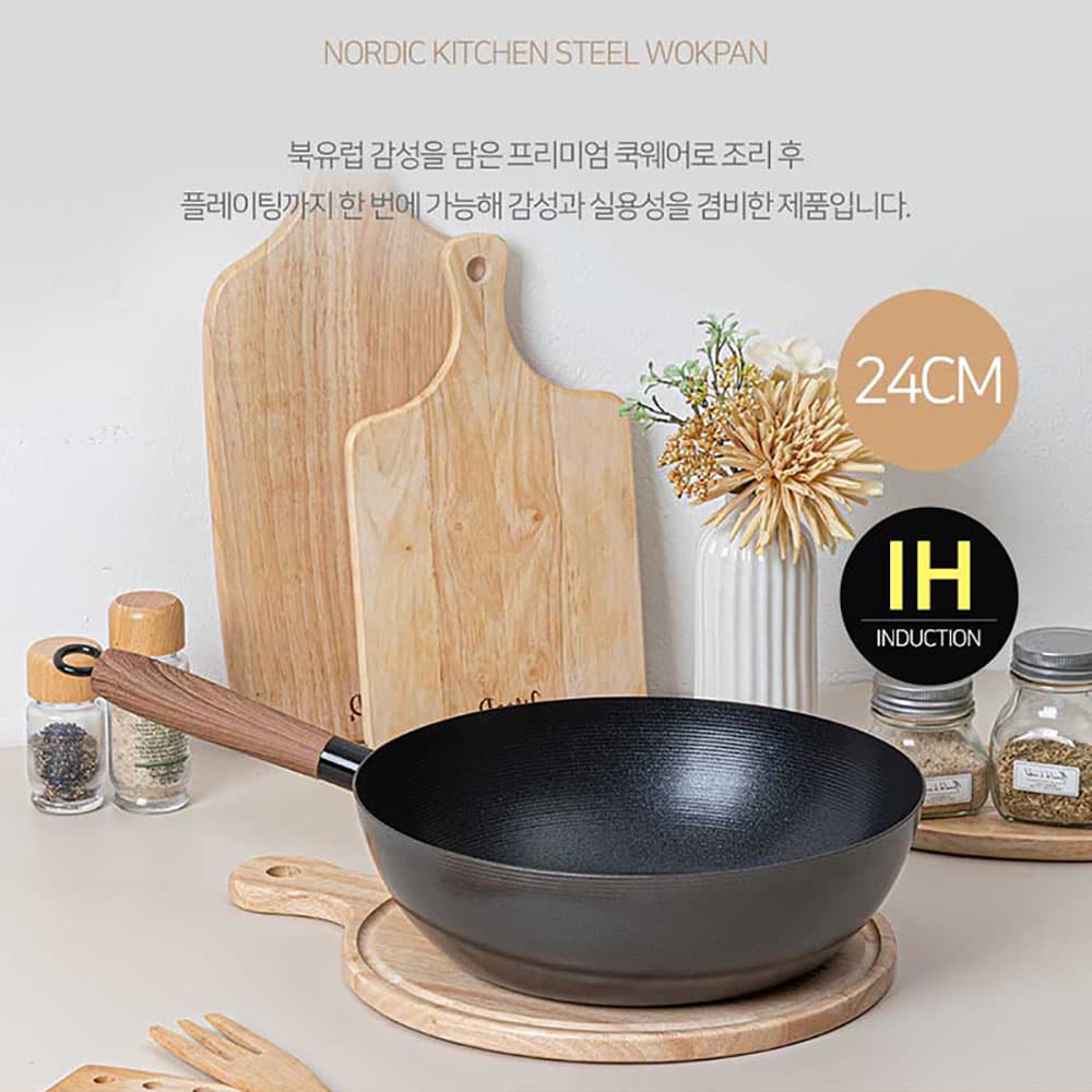 노르딕키친 IH 무쇠 24궁중팬