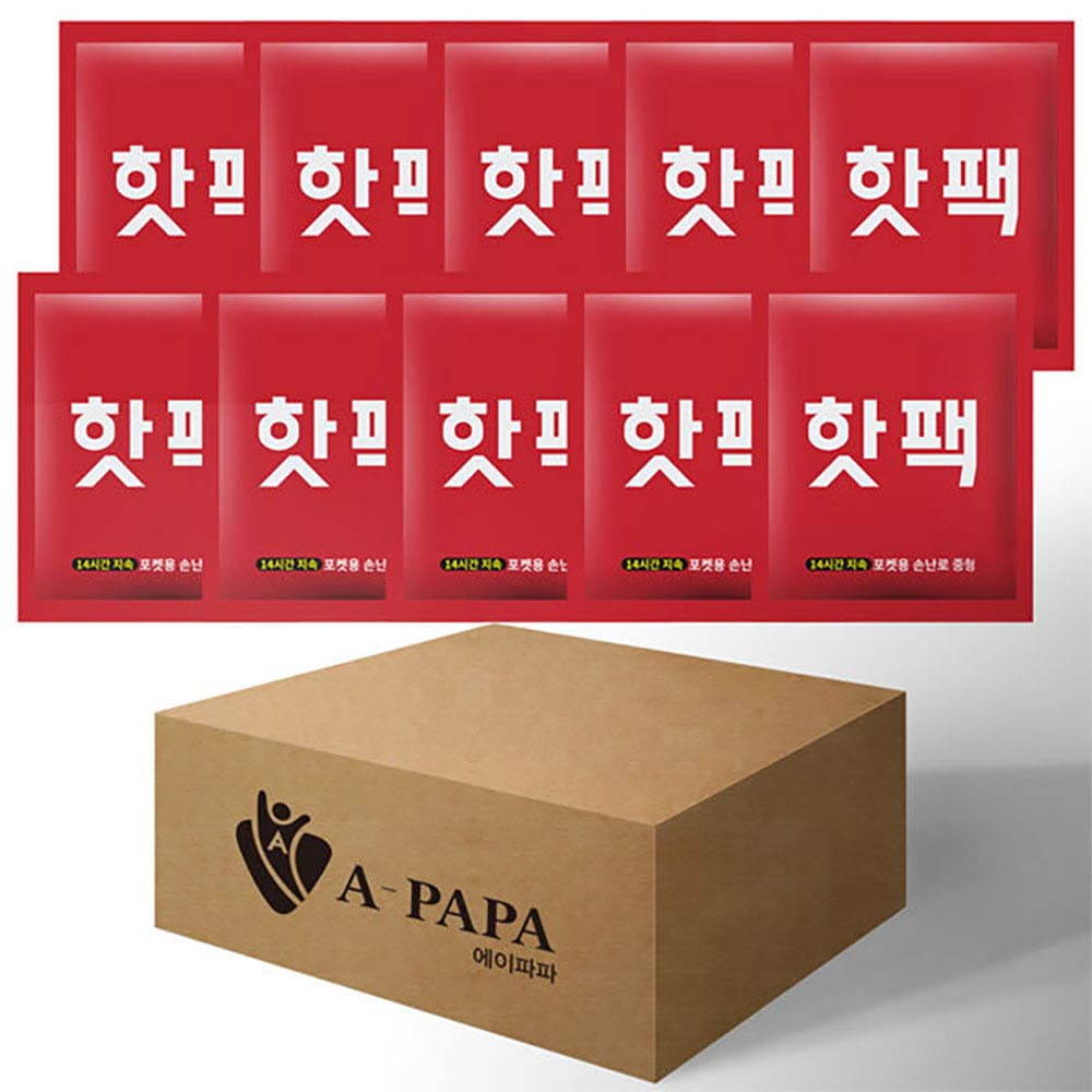 에이파파 핫팩 90g 중형 x 200개(1BOX)