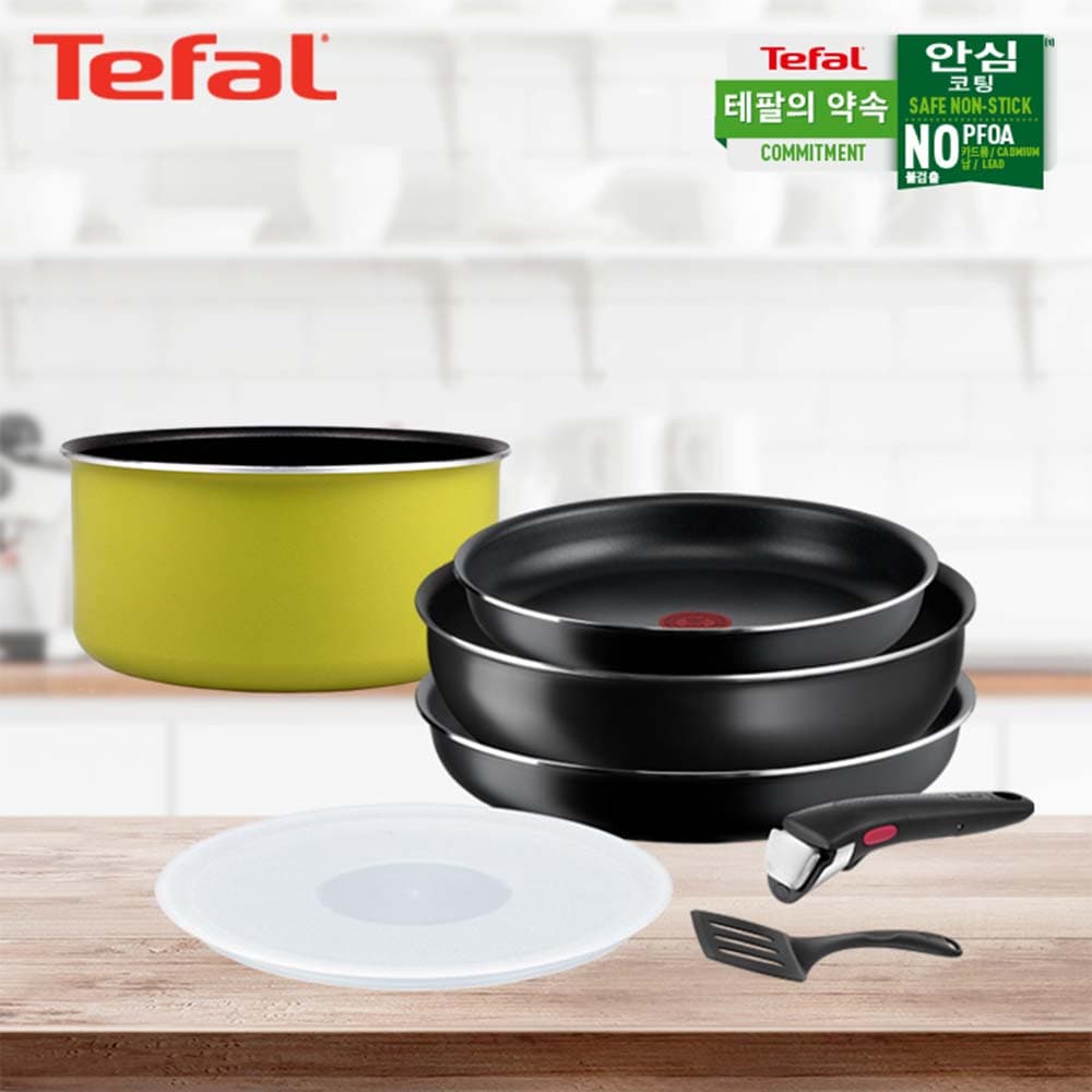 테팔 G6 매직핸즈 블루 라군 멀티 6P 세트+매직핸즈 쿡인컬러 냄비 18cm TFC-BMHM6CMHMP8