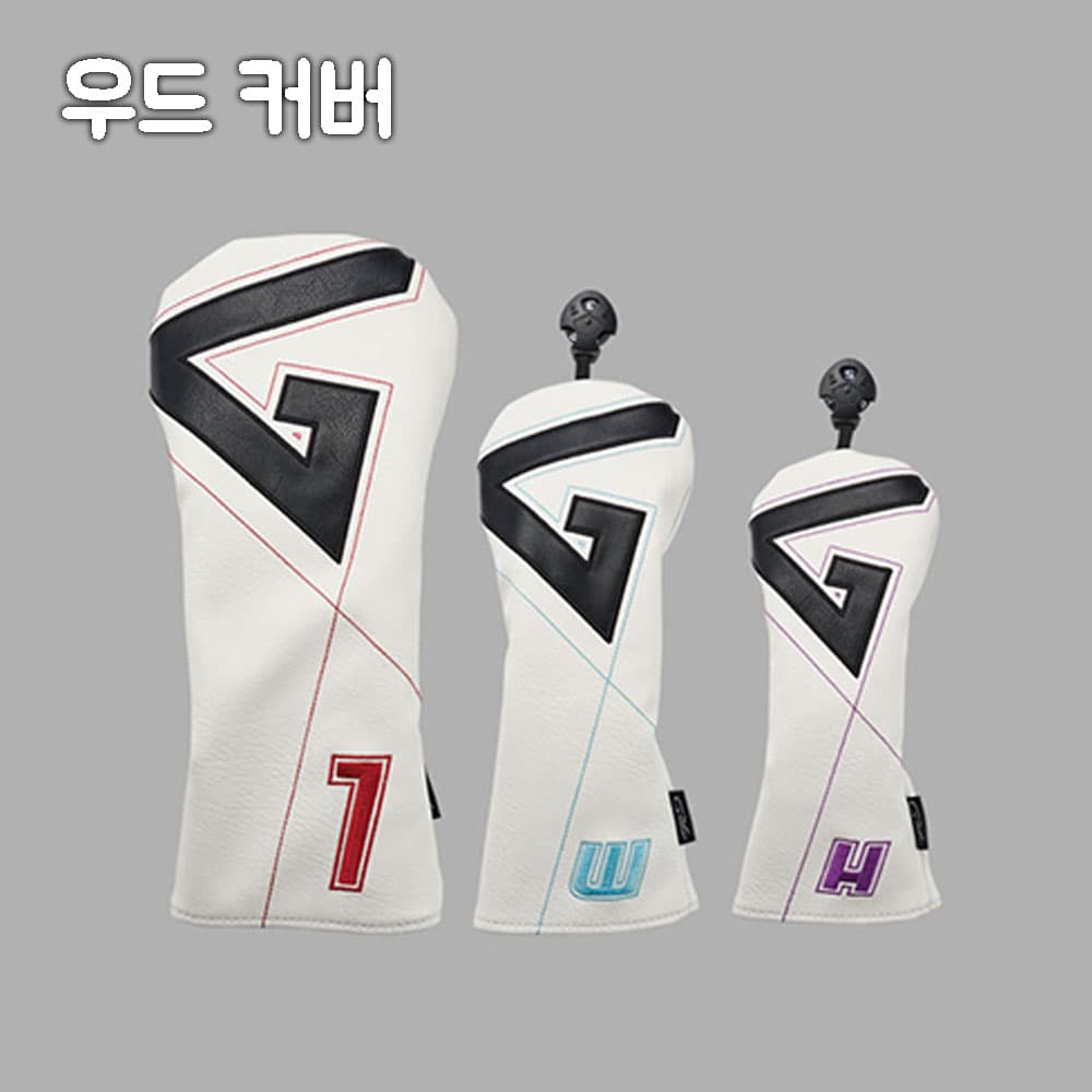 지브이골프코리아 정품 지브이투어 GV G 우드 커버 (화이트)