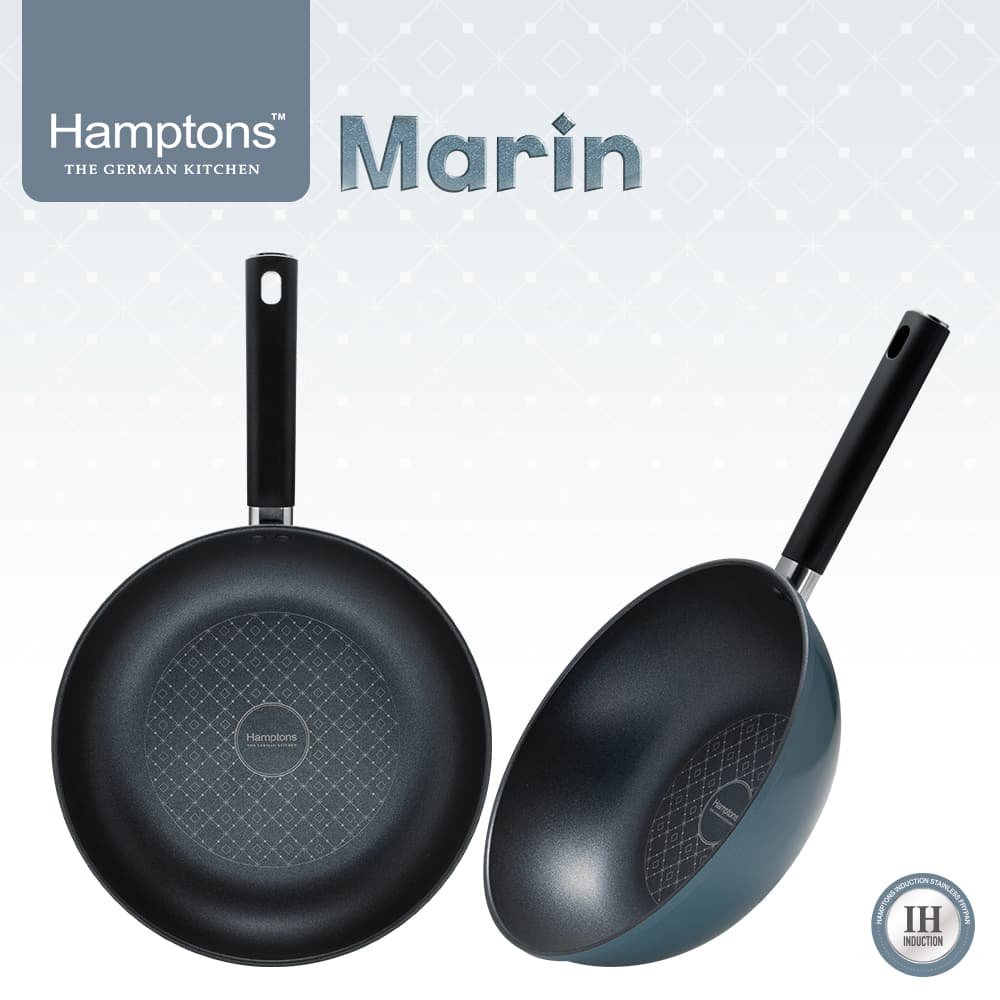 Hamptons 햄튼 마린(Marin) 인덕션 후라이팬 28F+26W 2종-G HTMR-8F6W