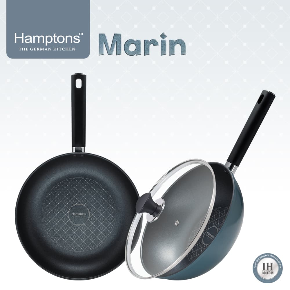 Hamptons 햄튼 마린(Marin) 인덕션 후라이팬 28F+26W+26G 2종-G (3P) HTMR-8F6W6G