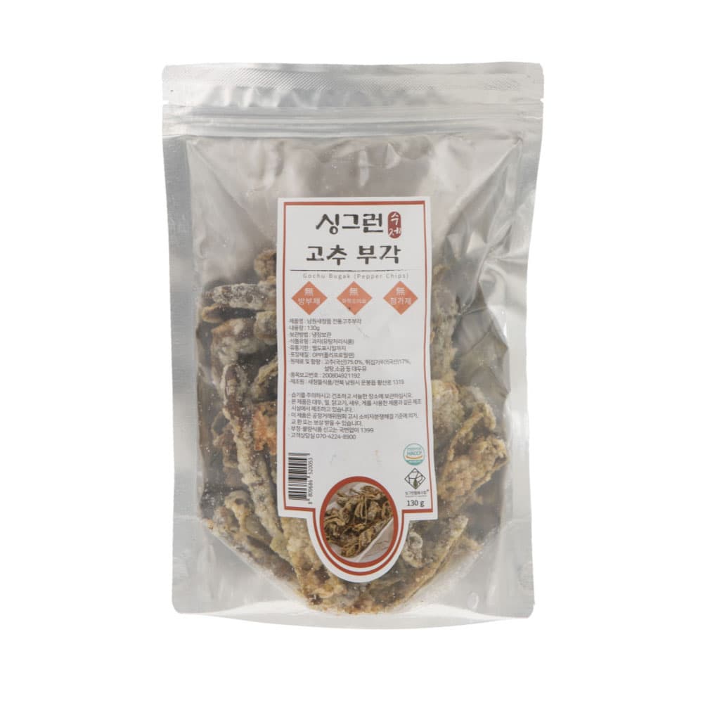 싱그런협동조합 고추부각 130g SH-KC-53