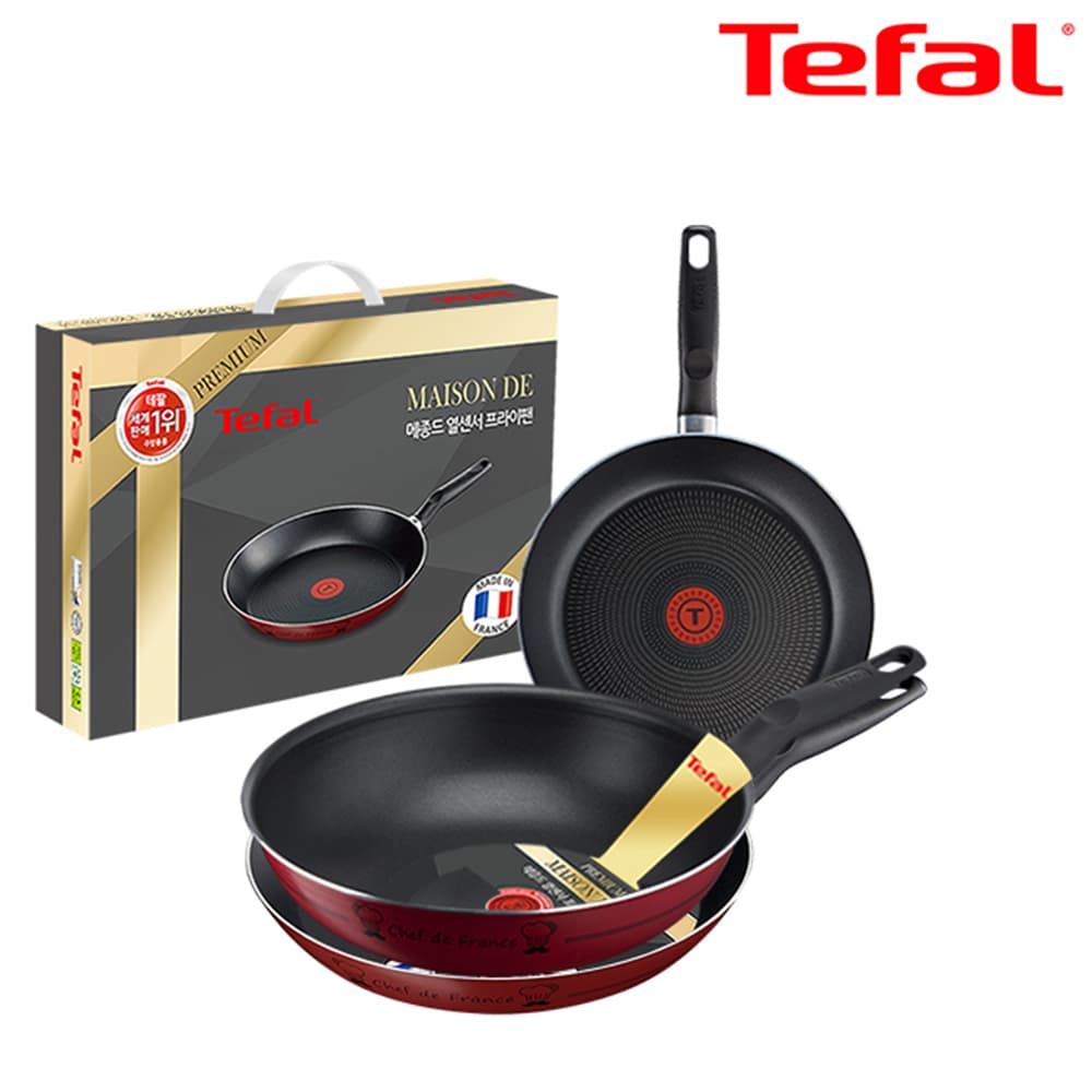 테팔 메종드 열센서 프리미엄 프라이팬 26cm+28cm+멀티팬 28cm CT1-MFP2628W28
