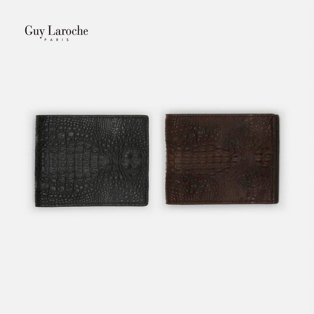 Guy Laroche 기라로쉬 카이망 리얼 악어가죽 반지갑 300-068-70