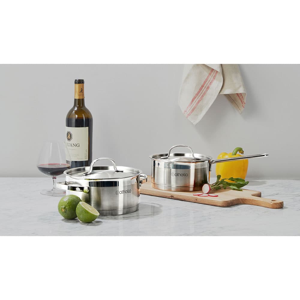 othello 304스텐 냄비 2종세트 (편수 16cm+양수 18cm)
