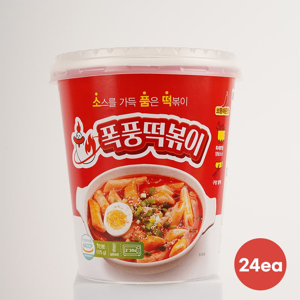 폭풍 떡볶이컵 175g*24ea