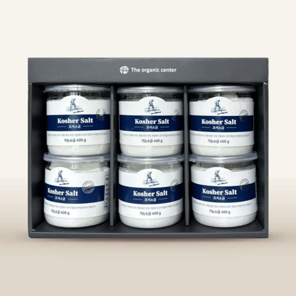 라온오가닉 코셔소금 400g 6통 선물세트