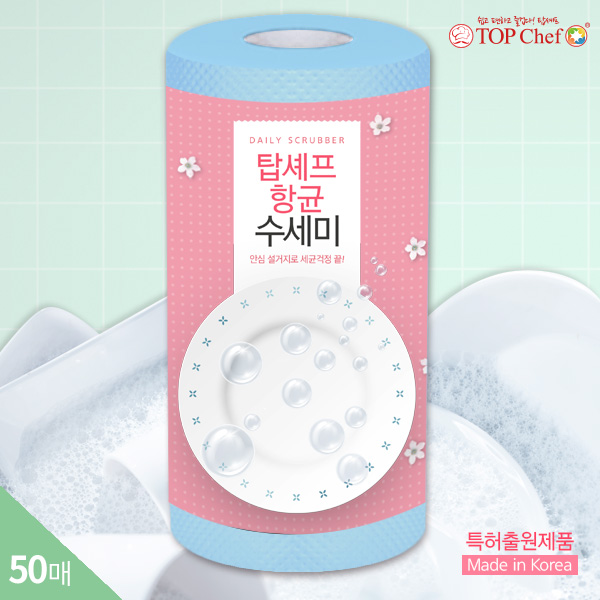 탑셰프 항균수세미50매(벌크) 상세이미지