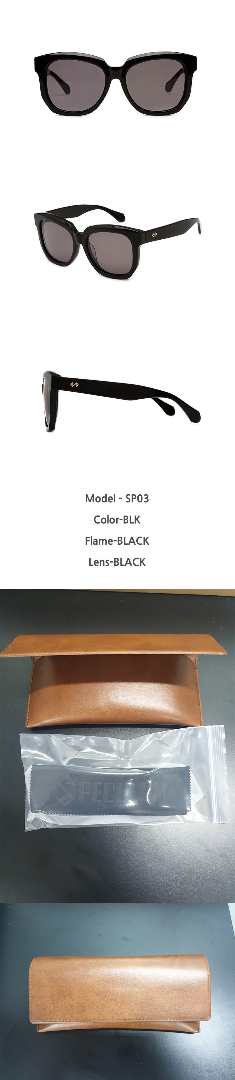 스페쿨룸 선글라스 SP03 BLK 상세이미지