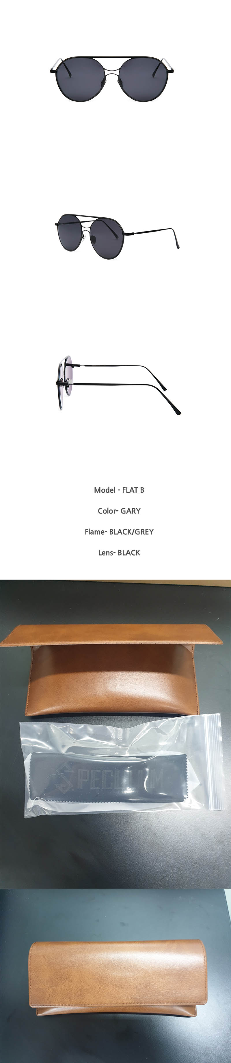 스페쿨룸 선글라스 FLAT B GRY 상세이미지