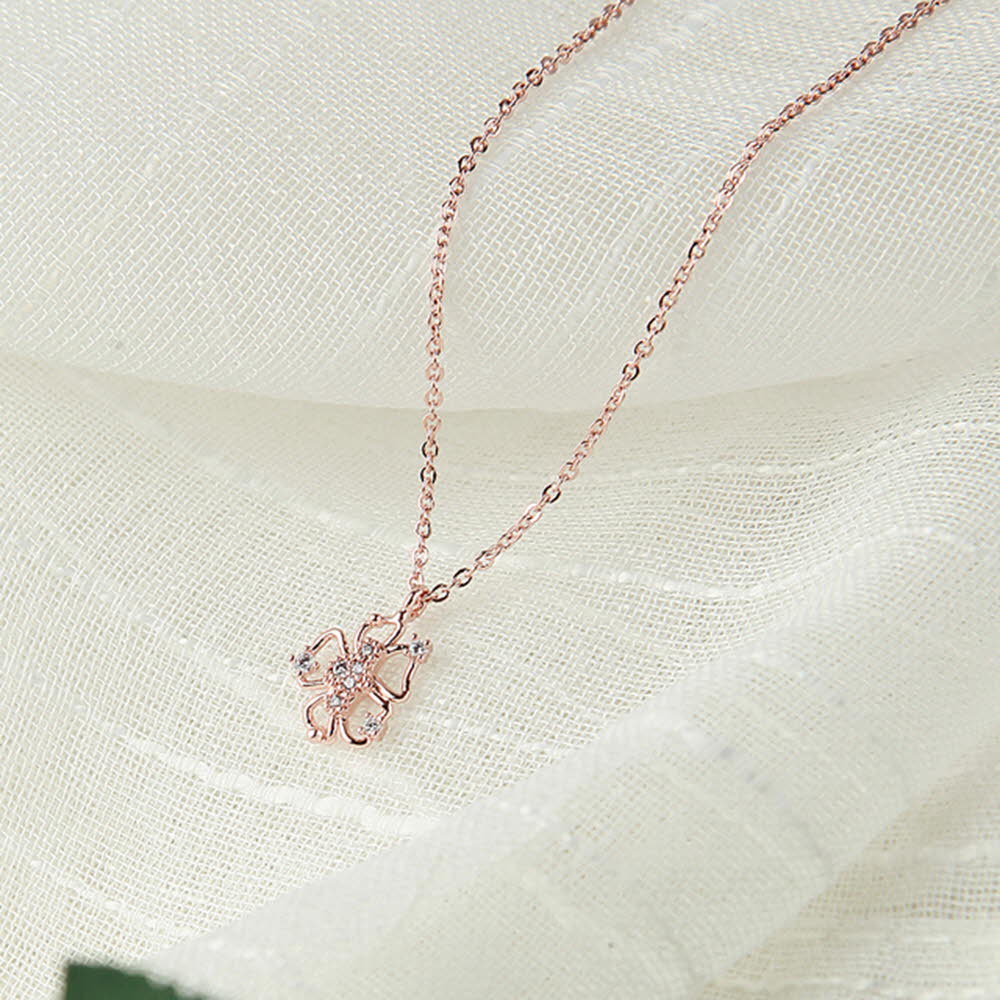 스톤제라 주얼리 SZ9008-RG 더 럭키 플라워 목걸이 상세이미지