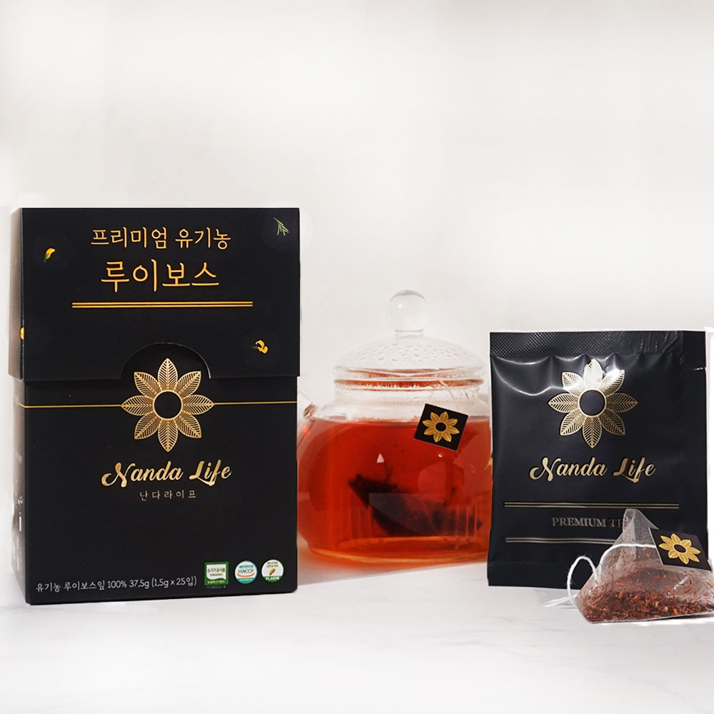 난다라이프 프리미엄 유기농 루이보스차,캐모마일차,페퍼민트차,히비스커스차 4종 택1 (1.5g x 25개입(각 티백 개별 포장)) 상세이미지