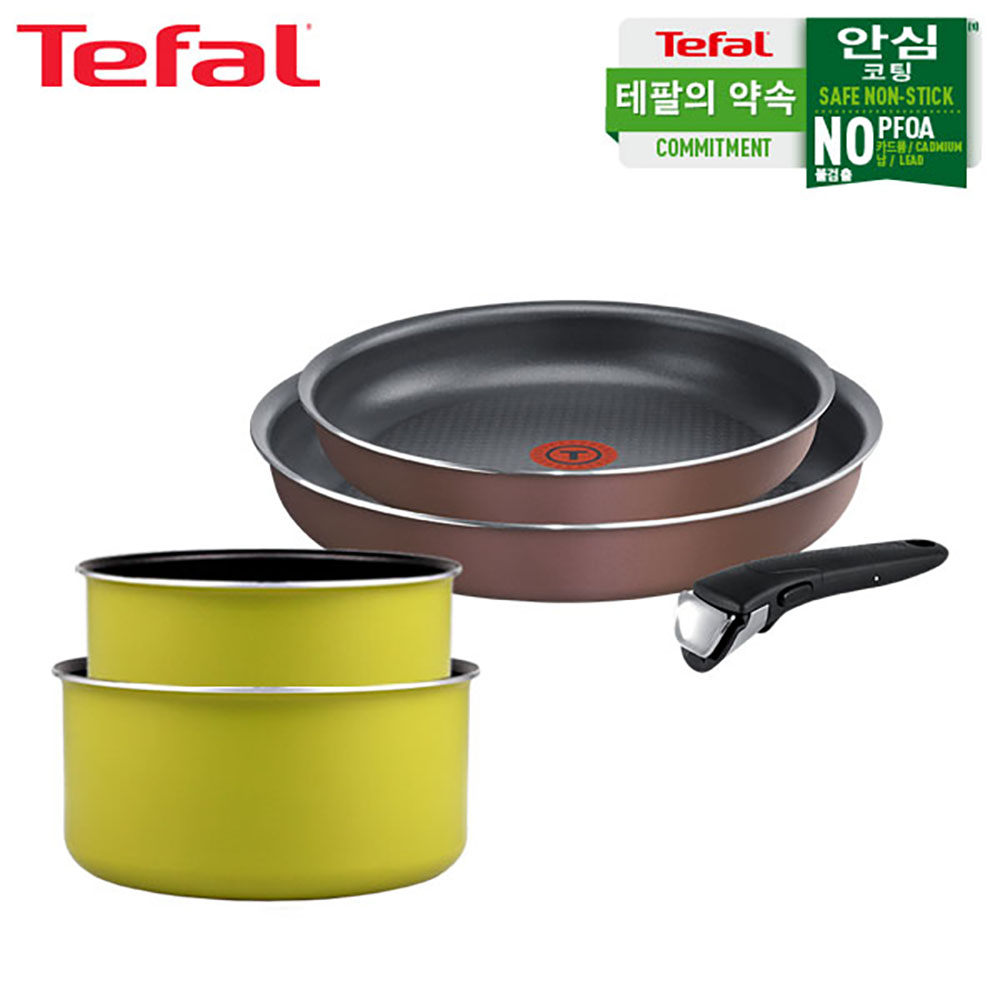 테팔 매직핸즈 로즈 와인 트라이미 3P+쿡인컬러 매직핸즈 냄비 16cm+냄비 18cm 상세이미지