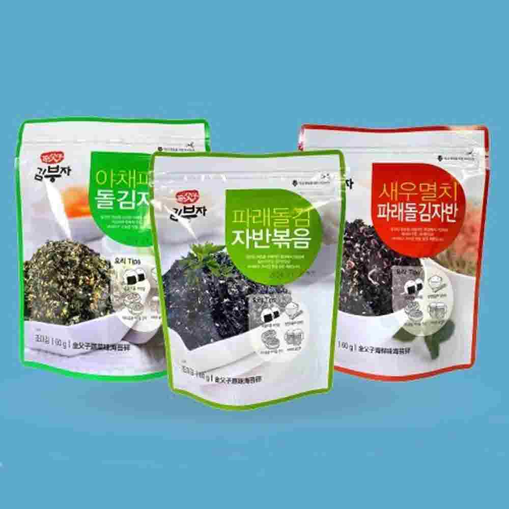김부자 파래돌김자반(오리지널,야채,새우멸치 중 선택1) 상세이미지