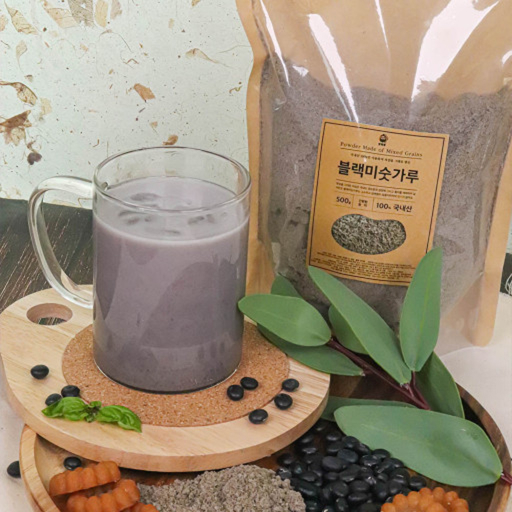 30년 전통 고소한 맛꺽정 선식 미숫가루 블랙 미숫가루 500g 상세이미지