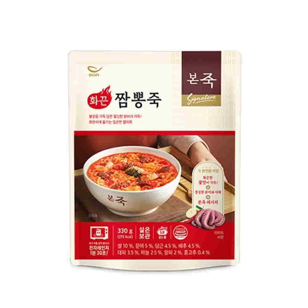 본죽 화끈짬뽕죽 파우치330g 상세이미지