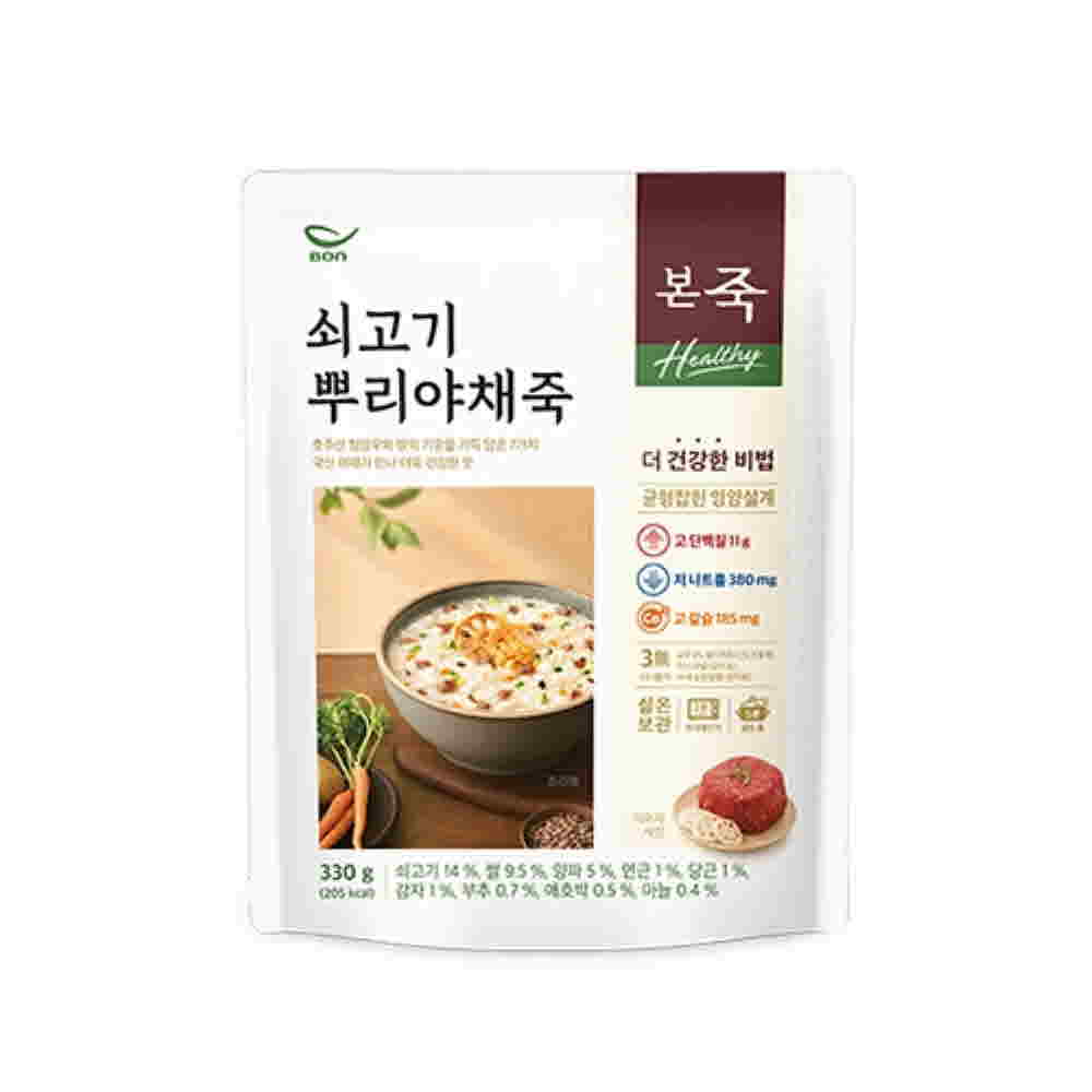 본죽 뿌리야채죽 파우치330g 상세이미지